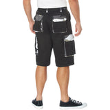 Black High Fashion BDU Shorts with City Camo Accents