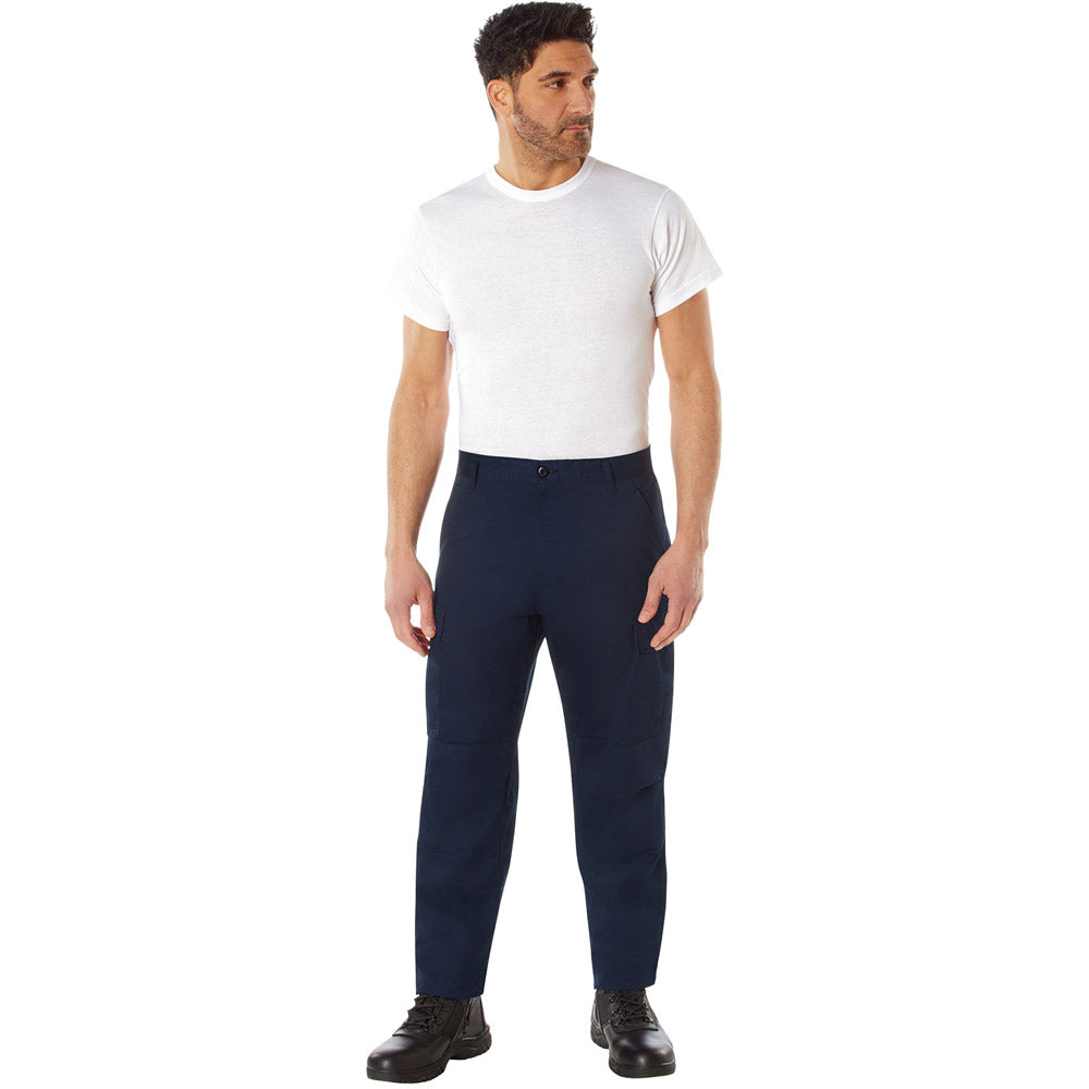 Navy Blue Basic BDU Military Heavy Duty Cargo Pants