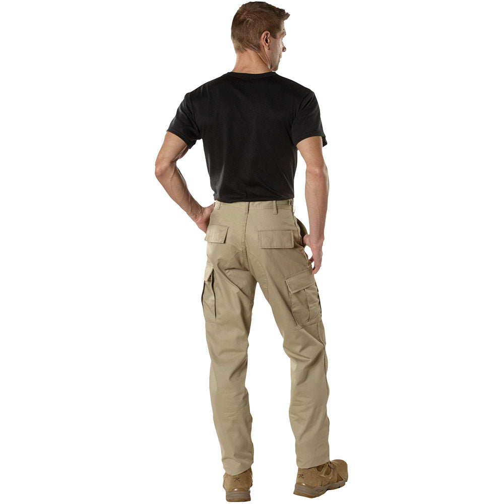 Khaki Basic BDU Military Cargo Pants