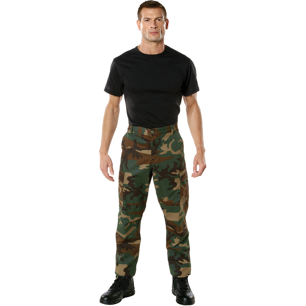 Woodland Camouflage Basic BDU Military Cargo Pants