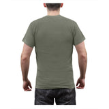 Solid Color Cotton Military T-Shirt