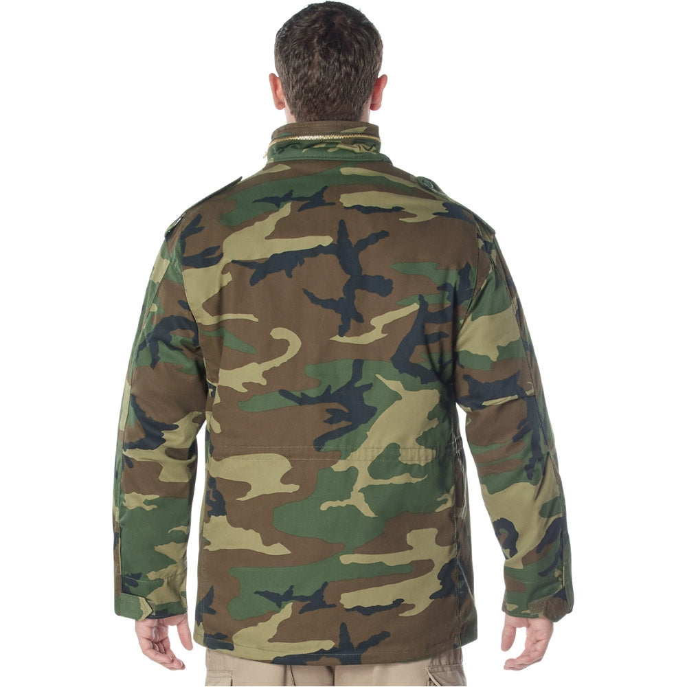 Woodland Camo M-65 Field Jacket with Liner