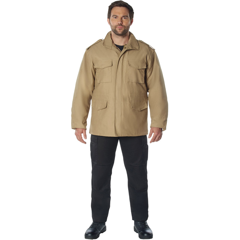 Khaki M-65 Field Jacket with Liner