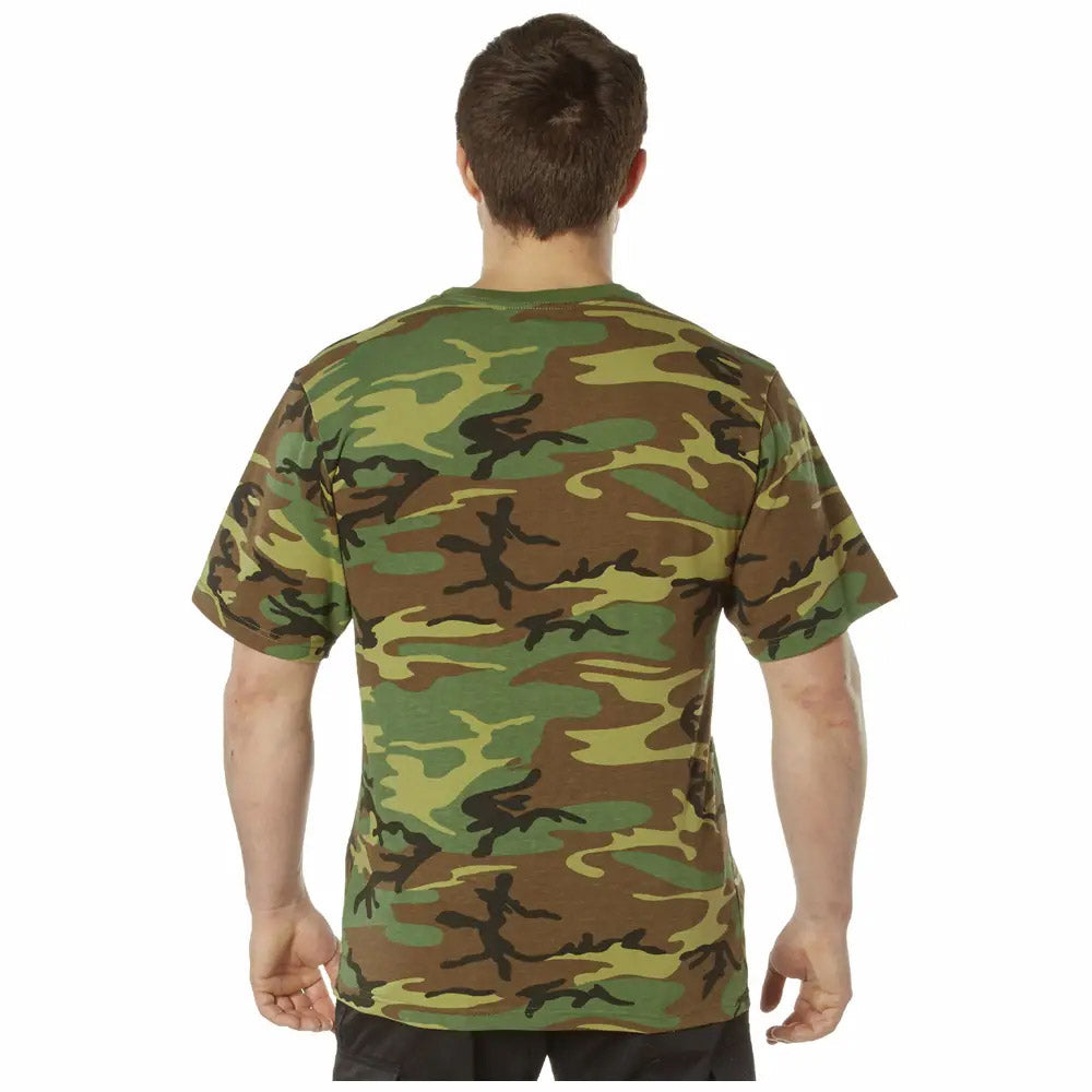 Comfort Fit Cotton Blend Men's Military T-Shirt