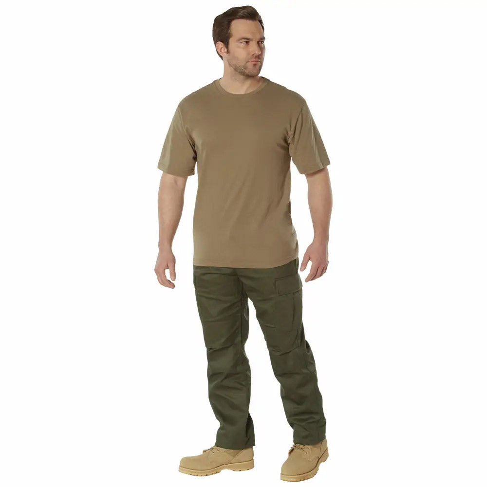 Comfort Fit Cotton Blend Men's Military T-Shirt