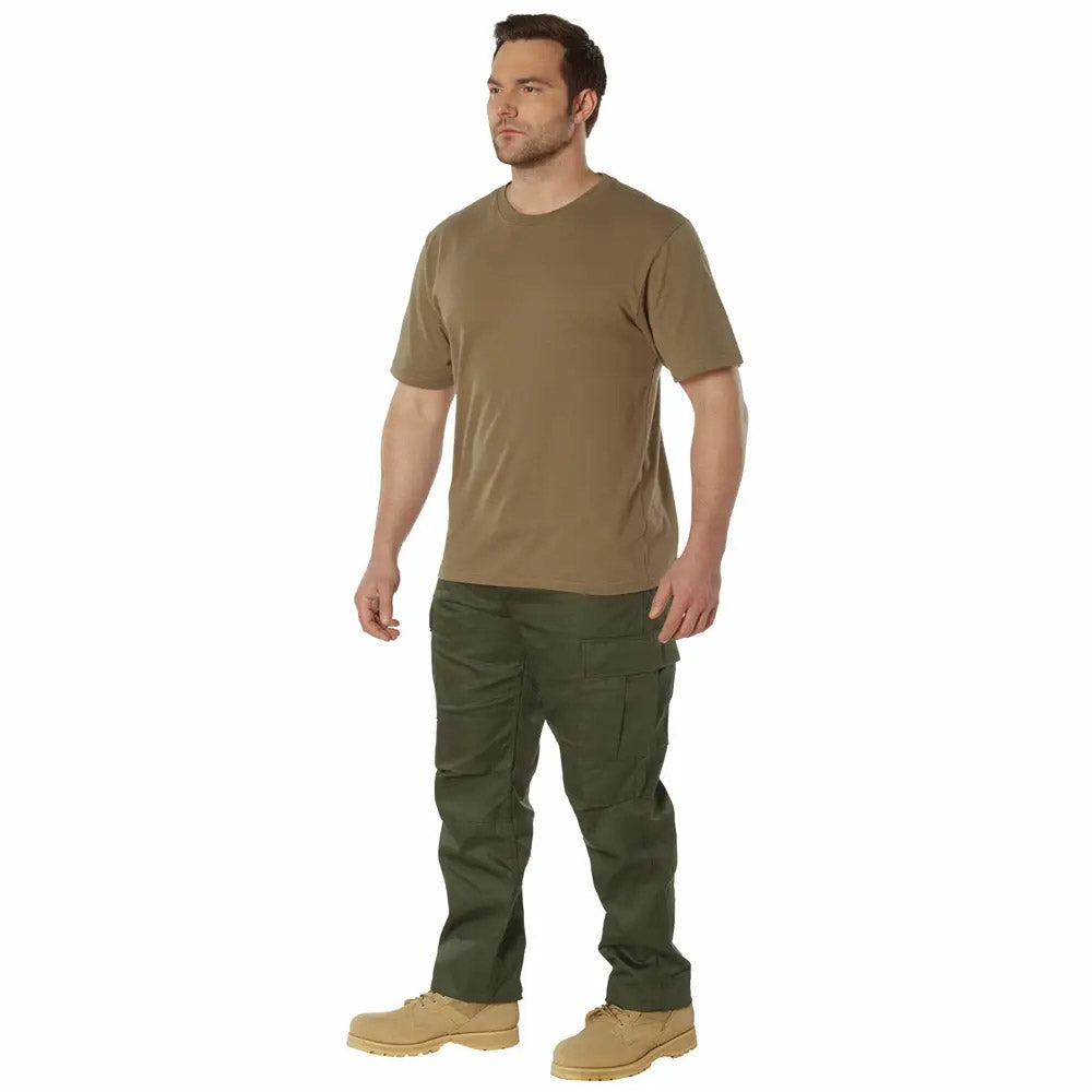 Comfort Fit Cotton Blend Men's Military T-Shirt