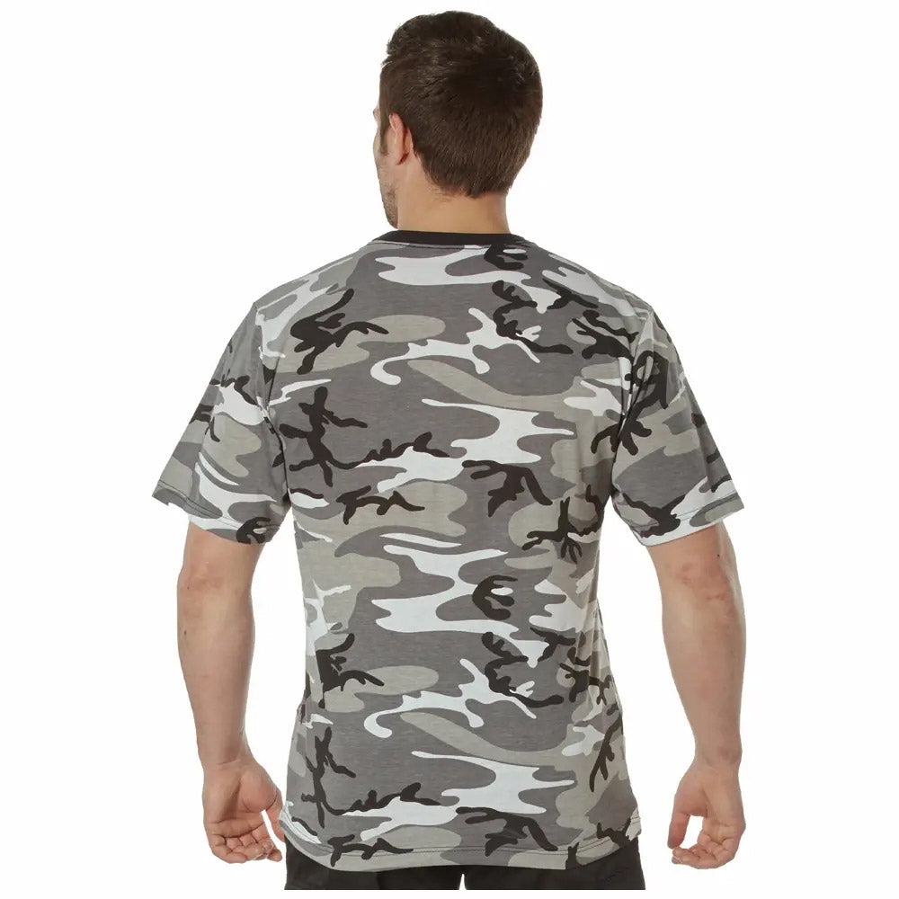 Comfort Fit Cotton Blend Men's Military T-Shirt