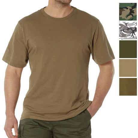 Comfort Fit Cotton Blend Men's Military T-Shirt