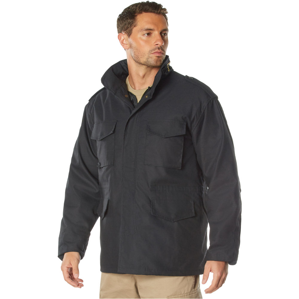 Black M-65 Field Jacket with Liner