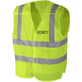 Security 5-Point Breakaway High-Visibility Yellow Safety Vest