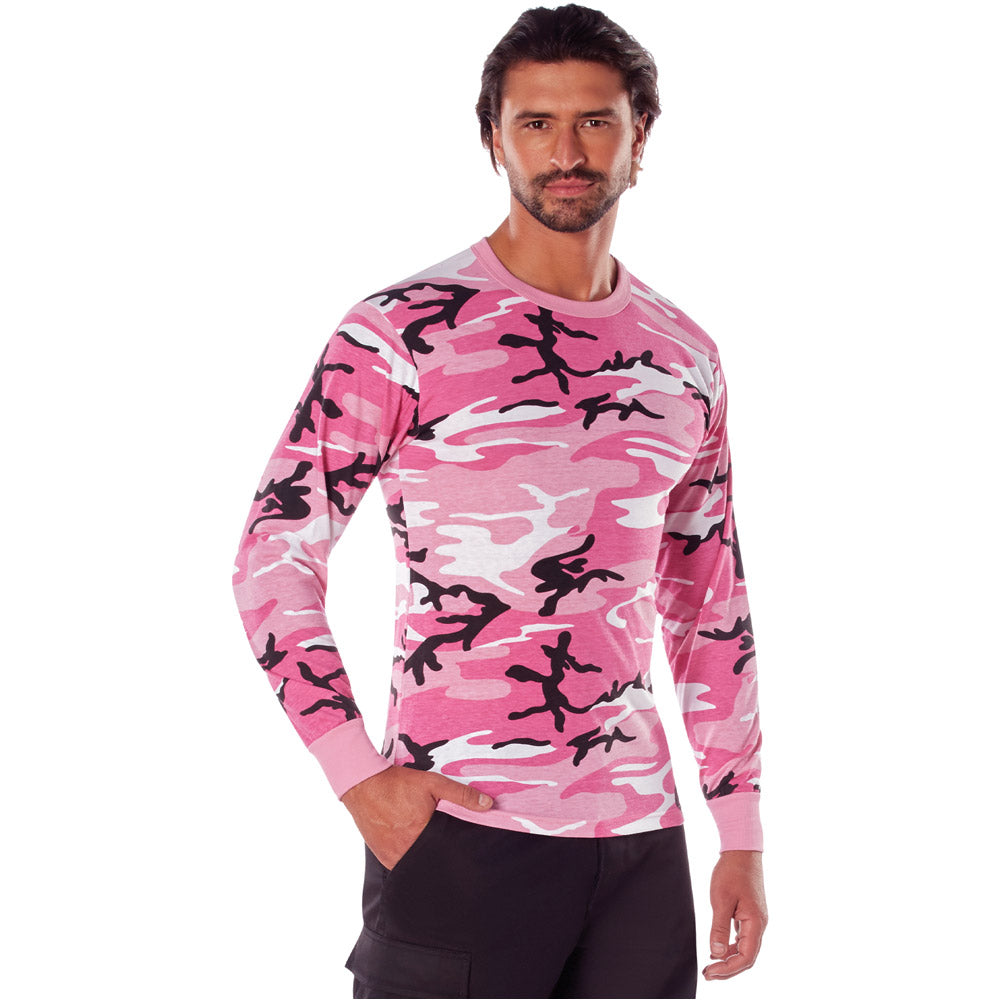 Pink Camo Long Sleeve T-Shirt