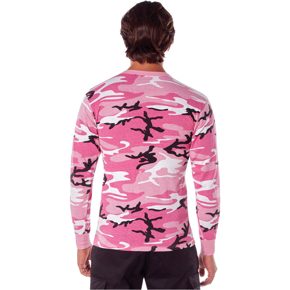 Pink Camo Long Sleeve T-Shirt