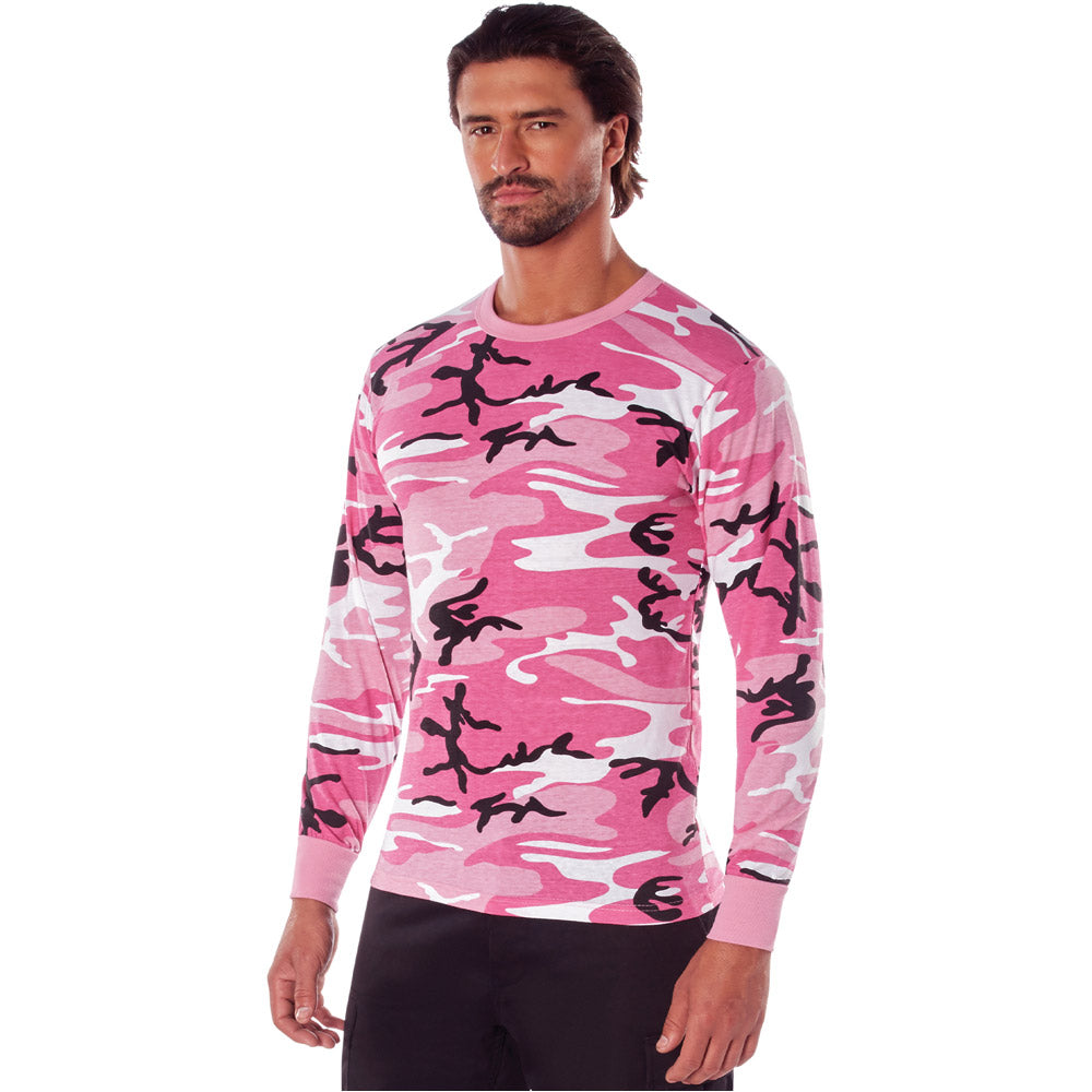 Pink Camo Long Sleeve T-Shirt