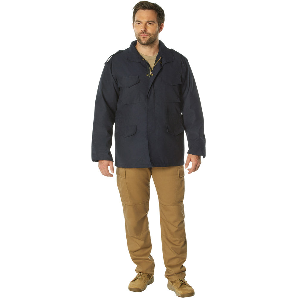 Blue M-65 Field Jacket with Liner