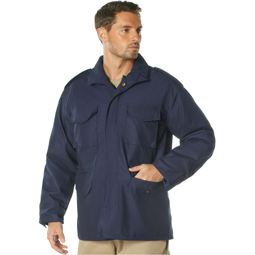 Blue M-65 Field Jacket with Liner