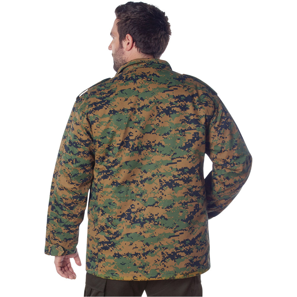 Woodland Digital Camo M-65 Field Jacket with Liner