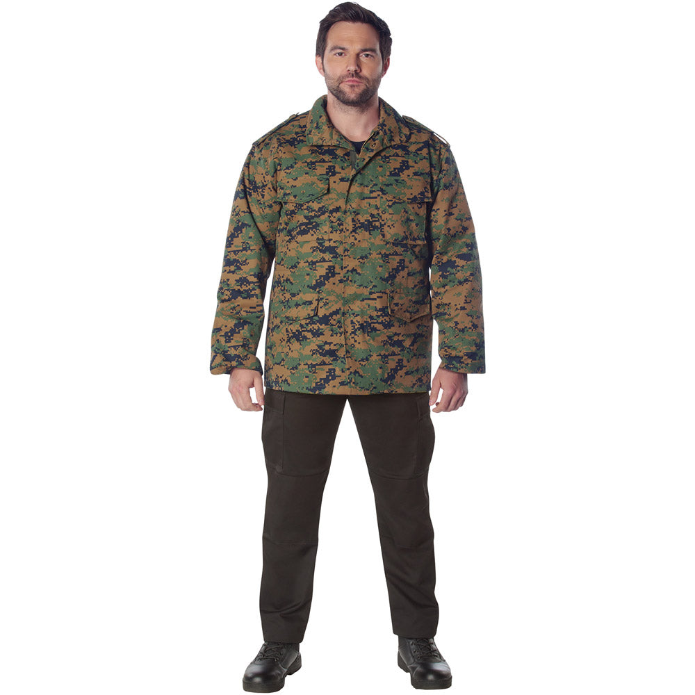 Woodland Digital Camo M-65 Field Jacket with Liner