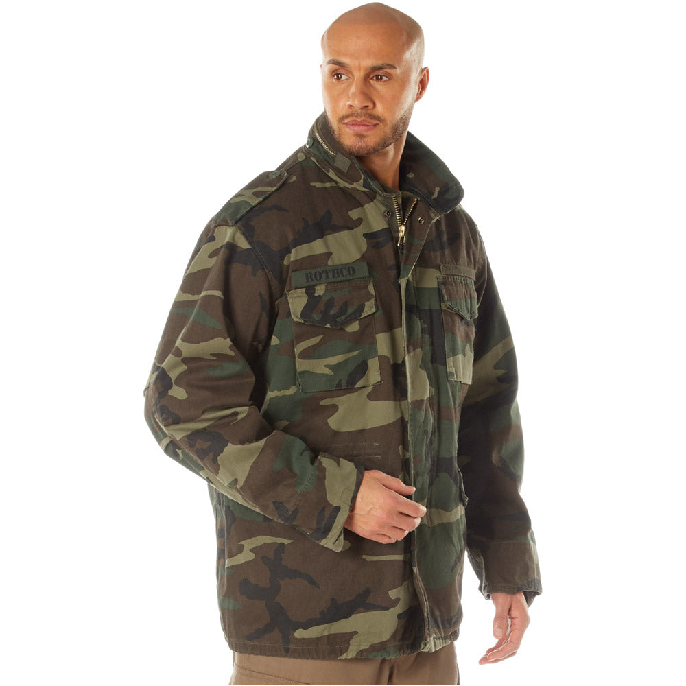 Woodland Camo Vintage M-65 Field Jacket