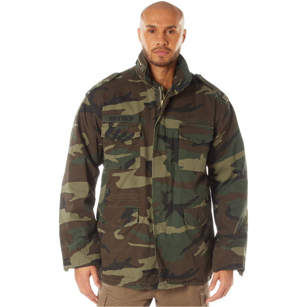 Woodland Camo Vintage M-65 Field Jacket
