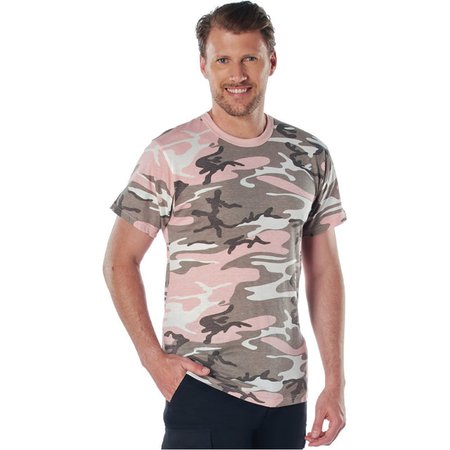 Subdued Pink Camo Short Sleeve T-Shirt