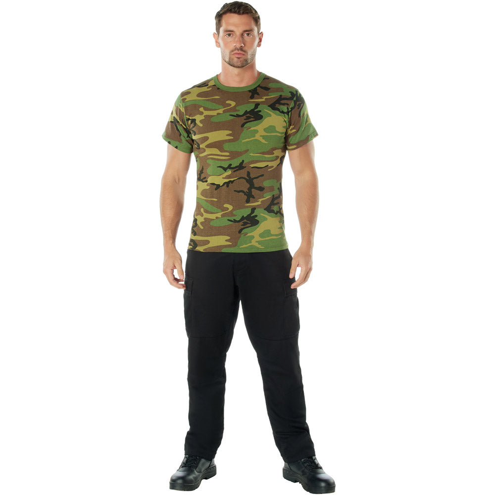 Woodland Camouflage Short Sleeve T-Shirt