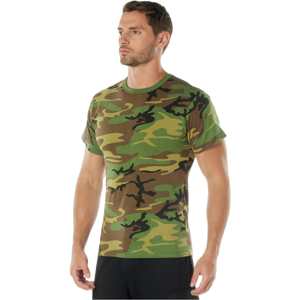 Woodland Camouflage Short Sleeve T-Shirt