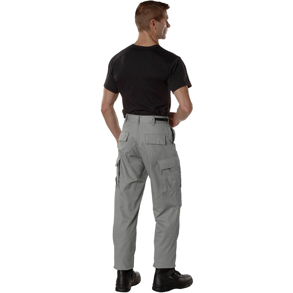 Gray Basic BDU Military Cargo Pants