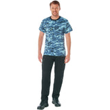 Sky Blue Digital Camo Military T-Shirt