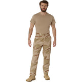 Tri-color Desert Camouflage Basic BDU Military Cargo Pants