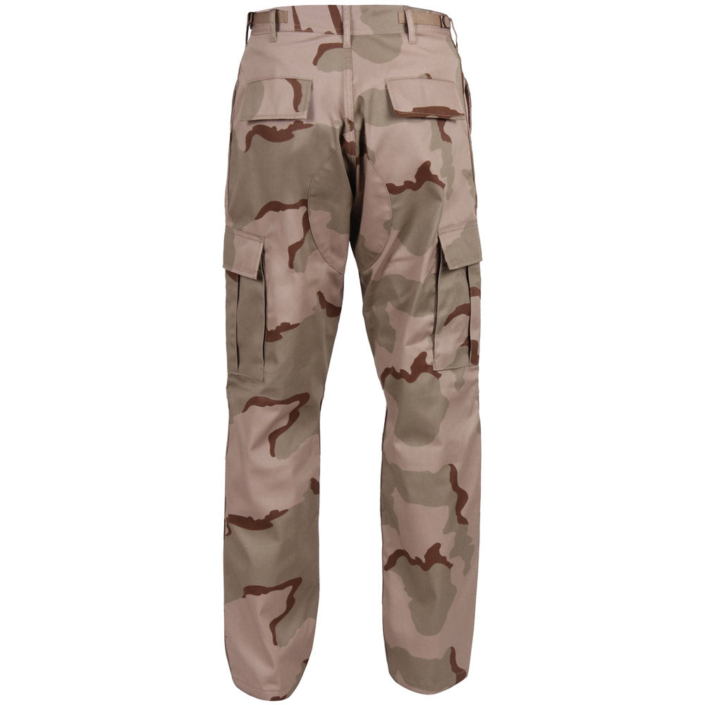 Tri-color Desert Camouflage Basic BDU Military Cargo Pants