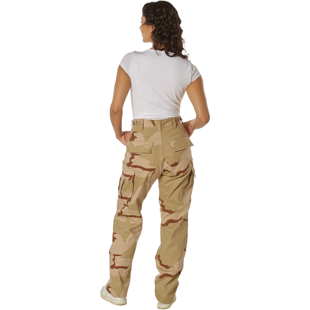 Tri-color Desert Camouflage Basic BDU Military Cargo Pants