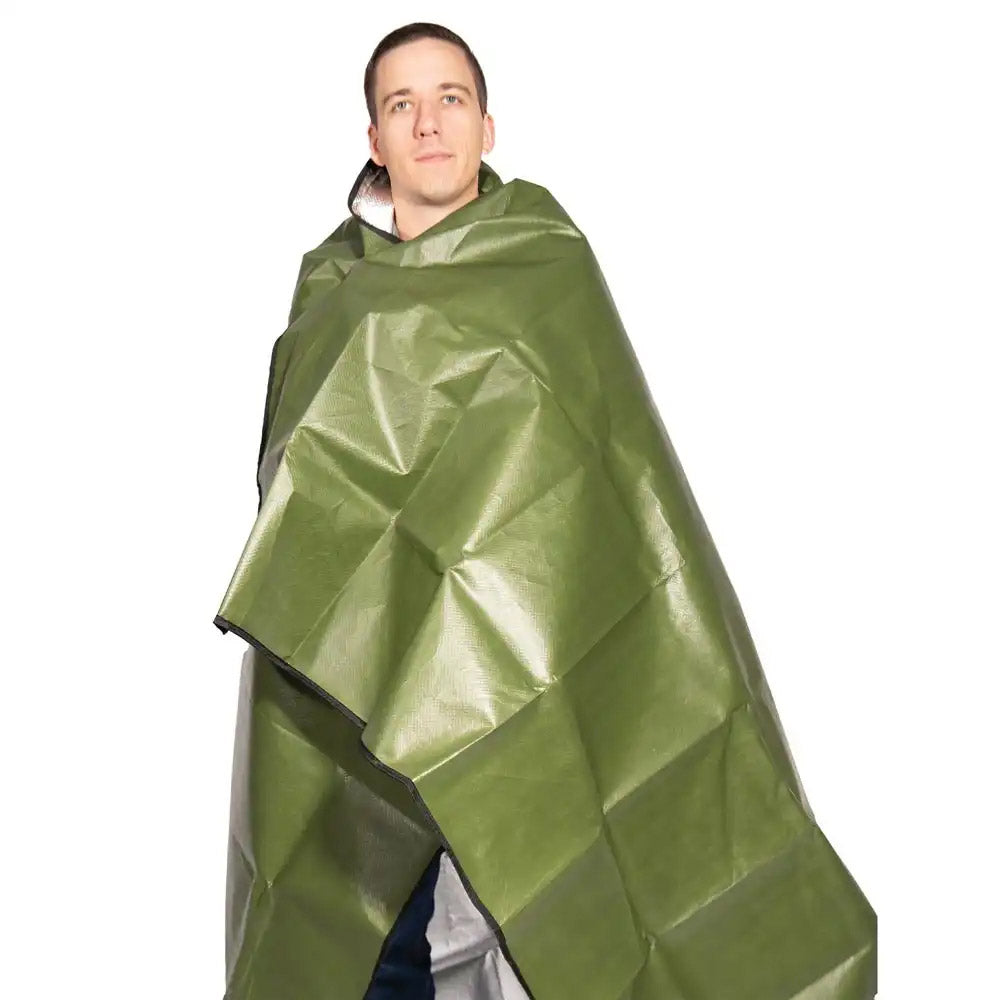 Heavy Duty Reflective Survival Blanket with Grommets