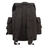 Vintage Black Canvas Outfitter Military Rucksack