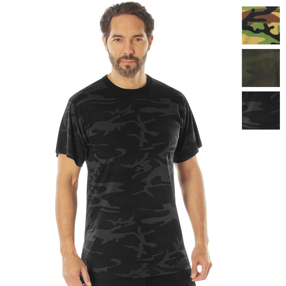 Camouflage Moisture Wicking Short Sleeve Military T-Shirt