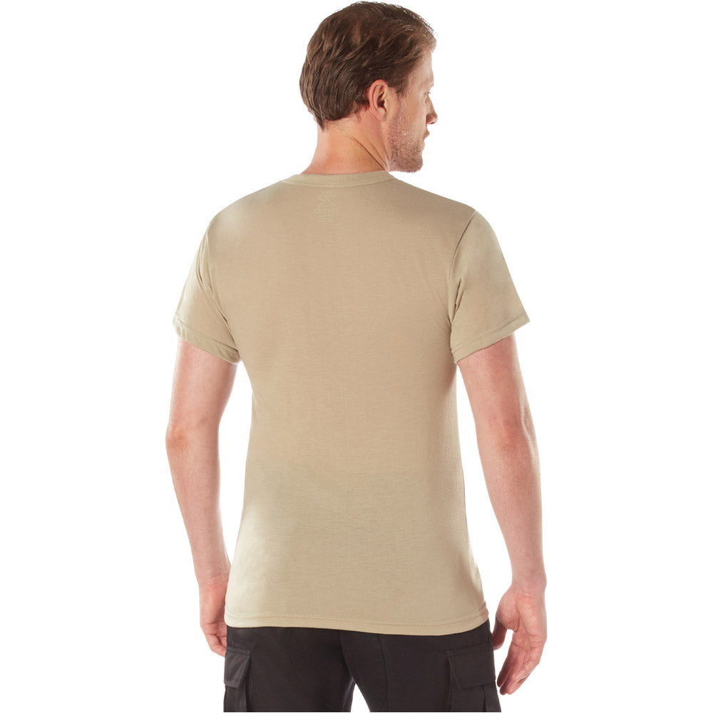 Desert Tan Moisture Wicking Short Sleeve T-Shirt