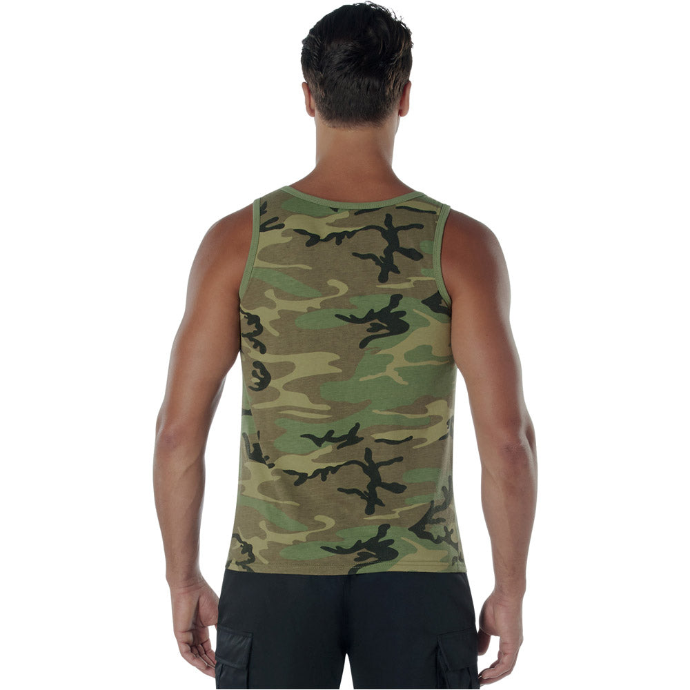 Vintage Woodland Camouflage Tank Top