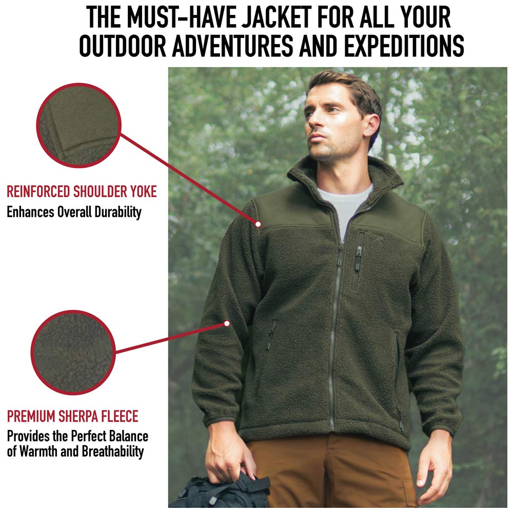 Rothco Trailsman Men's Sherpa Fleece Jacket