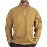 1/4 Zip Mock Neck Polar Fleece Pullover Shirt