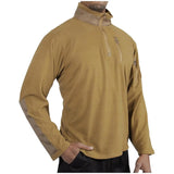 1/4 Zip Mock Neck Polar Fleece Pullover Shirt