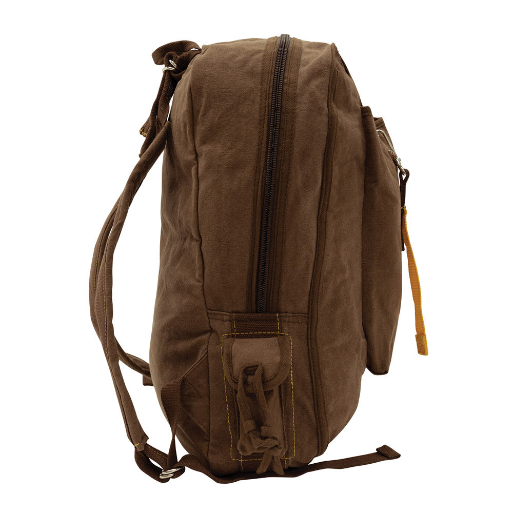 Vintage Brown Flight Bag Style Backpack