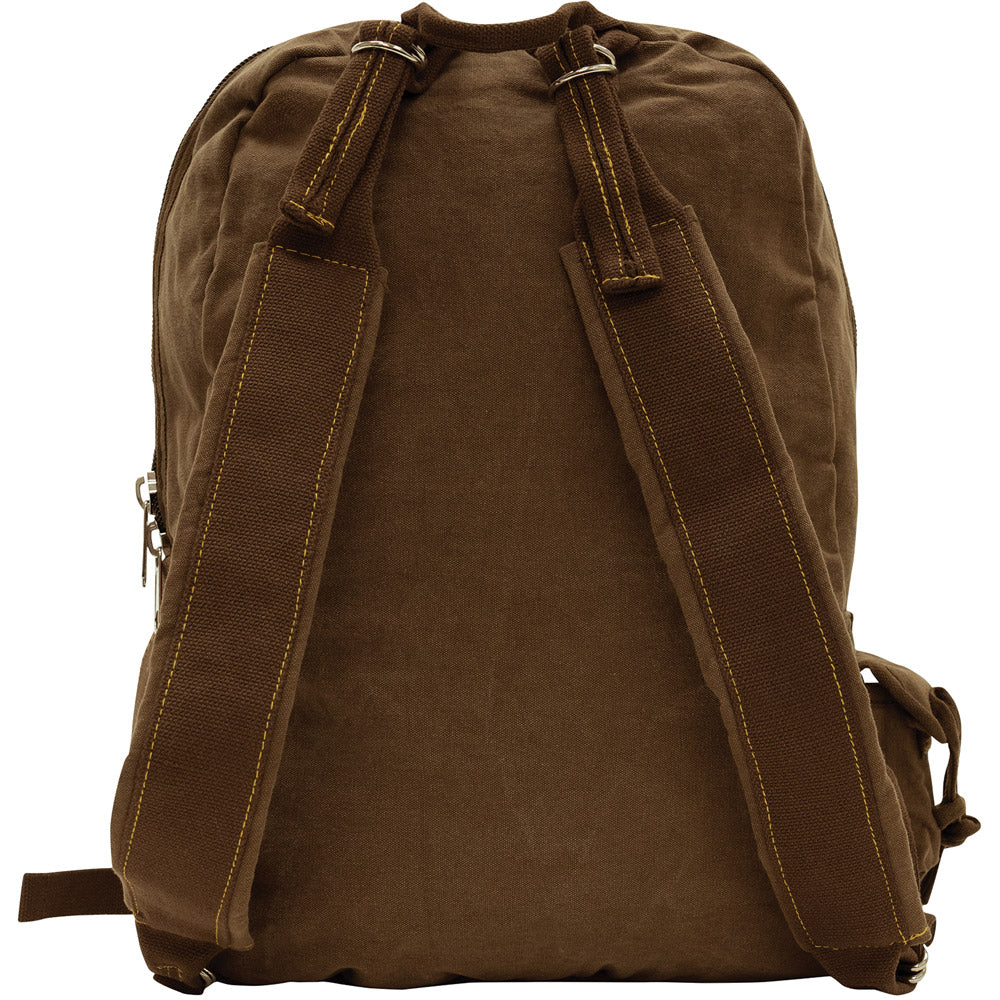 Vintage Brown Flight Bag Style Backpack