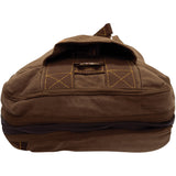 Vintage Brown Flight Bag Style Backpack