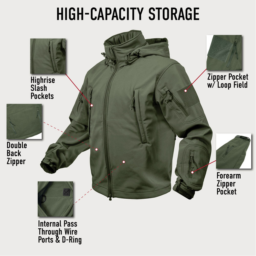 Special Ops Camo Soft Shell Tactical Jacket