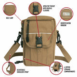 Rothco Classic Canvas Passport Travel Pouch & Shoulder Bag