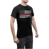 Thin Red Line American Flag Firefighter T-Shirt