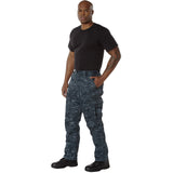 Navy Blue Digital Camouflage BDU Pant