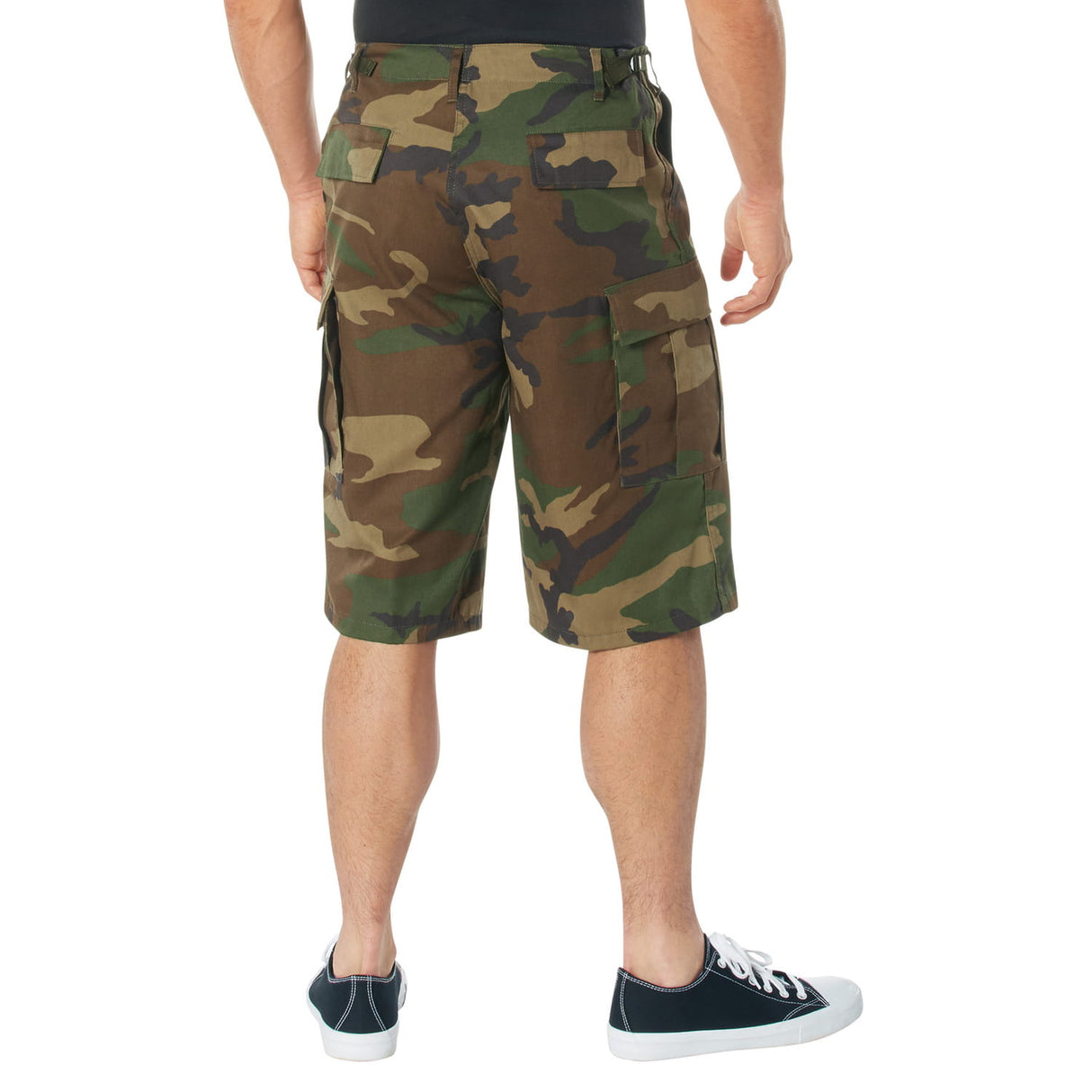 Woodland Camouflage Extra Long BDU Shorts