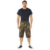 Woodland Camouflage Extra Long BDU Shorts