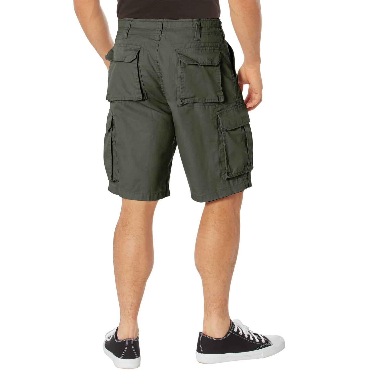 Men's Vintage Military Green Cargo Shorts