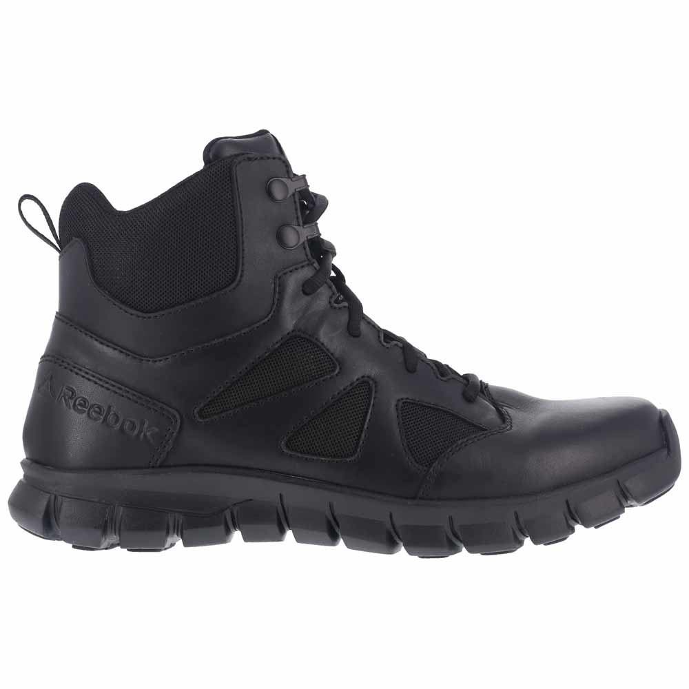 Reebok Sublite 6-Inch Black Side-Zip Tactical Boot